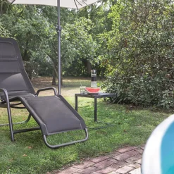 Gartenliegen*SIENA GARDEN Fano Gartenliege mit Kippfunktion | RANOTEX® schwarz