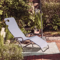 Gartenliegen*SIENA GARDEN Fano Gartenliege mit Kippfunktion | RANOTEX® taupe