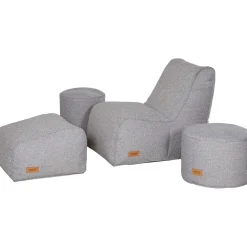 Wintergartenmöbel | Sitzsäcke*SIENA GARDEN FEEL.U Hocker | Polypropylen nordic blue