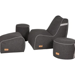 Wintergartenmöbel | Sitzsäcke*SIENA GARDEN FEEL.U Pouf | Polypropylen dark grey