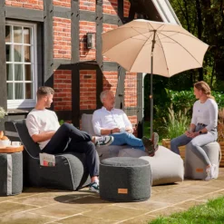 Sitzsäcke | Wintergartenmöbel*SIENA GARDEN FEEL.U Pouf | Polypropylen dark grey