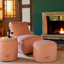 Wintergartenmöbel | Sitzsäcke*SIENA GARDEN FEEL.U Pouf | Polypropylen modern red