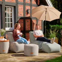 Sitzsäcke | Wintergartenmöbel*SIENA GARDEN FEEL.U Pouf | Polypropylen deep sand