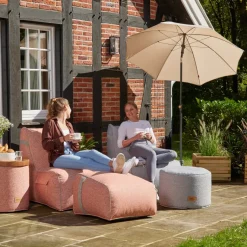 Wintergartenmöbel | Sitzsäcke*SIENA GARDEN FEEL.U Pouf | Polypropylen nordic blue