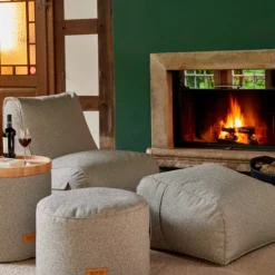 Wintergartenmöbel | Sitzsäcke*SIENA GARDEN FEEL.U Pouf | Polypropylen soul grey