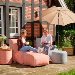 Wintergartenmöbel | Sitzsäcke*SIENA GARDEN FEEL.U Pouf | Polypropylen modern red