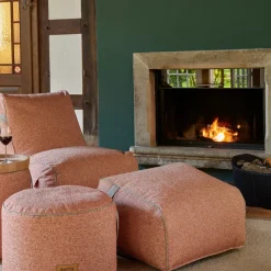 Wintergartenmöbel | Sitzsäcke*SIENA GARDEN FEEL.U Pouf | Polypropylen modern red