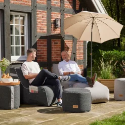 Wintergartenmöbel | Sitzsäcke*SIENA GARDEN FEEL.U Pouf | Polypropylen dark grey