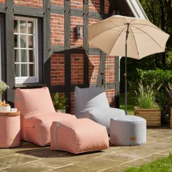 Wintergartenmöbel | Sitzsäcke*SIENA GARDEN FEEL.U Pouf | Polypropylen nordic blue