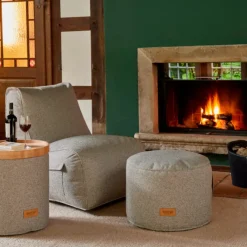 Wintergartenmöbel | Sitzsäcke*SIENA GARDEN FEEL.U Pouf | Polypropylen soul grey