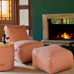Wintergartenmöbel | Sitzsäcke*SIENA GARDEN FEEL.U Pouf | Polypropylen modern red