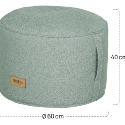 Wintergartenmöbel | Sitzsäcke*SIENA GARDEN FEEL.U Pouf | Polypropylen soft green