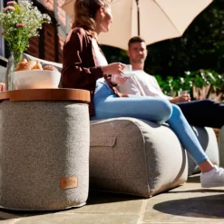 Sitzsäcke | Wintergartenmöbel*SIENA GARDEN FEEL.U Pouf | Polypropylen deep sand