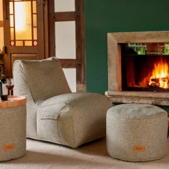 Wintergartenmöbel | Sitzsäcke*SIENA GARDEN FEEL.U Pouf | Polypropylen deep sand