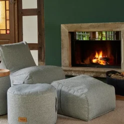 Wintergartenmöbel | Sitzsäcke*SIENA GARDEN FEEL.U Pouf | Polypropylen nordic blue