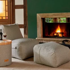 Wintergartenmöbel | Sitzsäcke*SIENA GARDEN FEEL.U Pouf | Polypropylen soul grey