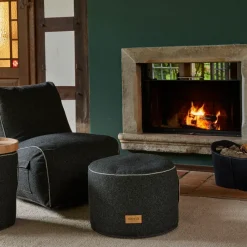 Wintergartenmöbel | Sitzsäcke*SIENA GARDEN FEEL.U Pouf | Polypropylen dark grey