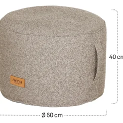 Wintergartenmöbel | Sitzsäcke*SIENA GARDEN FEEL.U Pouf | Polypropylen deep sand