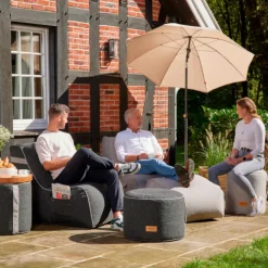 Sitzsäcke | Wintergartenmöbel*SIENA GARDEN FEEL.U Sitzsack | Polypropylen dark grey | inkl. Schutzhülle