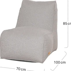 Sitzsäcke | Wintergartenmöbel*SIENA GARDEN FEEL.U Sitzsack | Polypropylen soul grey | inkl. Schutzhülle