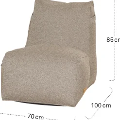 Sitzsäcke | Wintergartenmöbel*SIENA GARDEN FEEL.U Sitzsack | Polypropylen deep sand | inkl. Schutzhülle