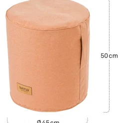 Sitzsäcke | Wintergartenmöbel*SIENA GARDEN FLOW.U Pouf | Polypropylen apricot
