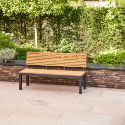 Essgruppen*SIENA GARDEN Gartenmöbelset Bozen Esstisch + 2x Bozen Stapelsessel + Bozen 2er Bank