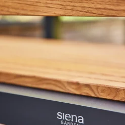 Essgruppen*SIENA GARDEN Gartenmöbelset Bozen Esstisch + 3x Bozen Stapelsessel + Bozen 3er Bank
