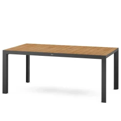 Essgruppen*SIENA GARDEN Gartenmöbelset Silva Gartentisch + 6x Velia Stapelsessel
