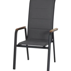 Essgruppen*SIENA GARDEN Gartenmöbelset Silva Gartentisch + 4x Tesoro HB Stapelsessel