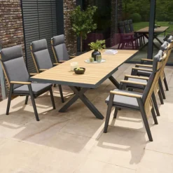 Wintergartenmöbel | Essgruppen*SIENA GARDEN Gartenmöbelset Sincro + 6x Roma Dining Move Gartensessel