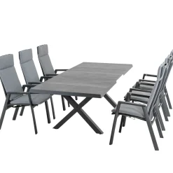 Essgruppen*SIENA GARDEN Gartenmöbelset Sincro Ausziehtisch + 6x Valencia Move Gartensessel