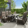Essgruppen*SIENA GARDEN Gartenmöbelset Sincro Ausziehtisch + 6x Corido Move Gartensessel