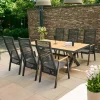 Essgruppen*SIENA GARDEN Gartenmöbelset Sincro Ausziehtisch + 6x Bologna Move Gartensessel