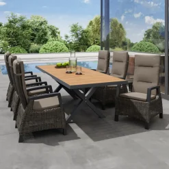 Essgruppen*SIENA GARDEN Gartenmöbelset Sincro Ausziehtisch + 6x Corido Move Gartensessel