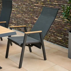 Essgruppen*SIENA GARDEN Gartenmöbelset Sincro Ausziehtisch + 6x Bologna Move Gartensessel