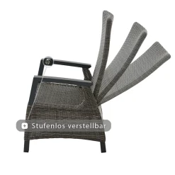 Essgruppen*SIENA GARDEN Gartenmöbelset Sincro Ausziehtisch + 4x Corido Move Gartensessel