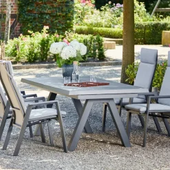 Essgruppen*SIENA GARDEN Gartenmöbelset Tirana Ausziehtisch + 4x Valencia Move Gartensessel