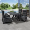 Essgruppen*SIENA GARDEN Gartenmöbelset Tirana Ausziehtisch + 4x Corido Move Gartensessel