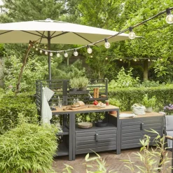 Mittelstockschirme*SIENA GARDEN Isa Mittelstockschirm | 200x300 cm | eckig