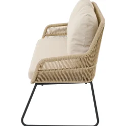 Loungemöbel | Gartenbänke*SIENA GARDEN Kansas Bank | 2-Sitzer | Rattangeflecht taupe
