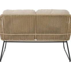 Loungemöbel | Gartenbänke*SIENA GARDEN Kansas Bank | 2-Sitzer | Rattangeflecht taupe