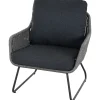 Loungemöbel*SIENA GARDEN Kansas Loungesessel | Rattangeflecht grau