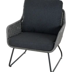 Loungemöbel*SIENA GARDEN Kansas Loungesessel | Rattangeflecht grau