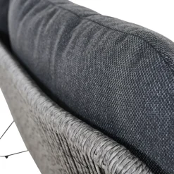 Loungemöbel*SIENA GARDEN Kansas Loungesofa | 2-Sitzer | Rattangeflecht dunkelgrau