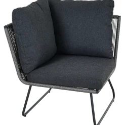 Loungemöbel | Loungesets*SIENA GARDEN Kansas Modul Ecke | Rattangeflecht dunkelgrau