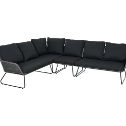 Loungemöbel | Loungesets*SIENA GARDEN Kansas Modul Ecke | Rattangeflecht dunkelgrau