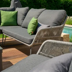 Loungemöbel | Loungesets*SIENA GARDEN Kansas Modul Ecke | Rattangeflecht dunkelgrau