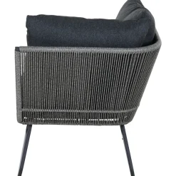 Loungemöbel | Loungesets*SIENA GARDEN Kansas Modul Ecke | Rattangeflecht dunkelgrau