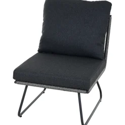 Loungemöbel | Loungesets*SIENA GARDEN Kansas Modul Mittelsofa | Rattangeflecht dunkelgrau